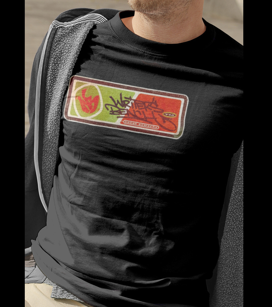 Writers Bench Bronx Bombers Graffiti TM Red Green Rectangle T-Shirt