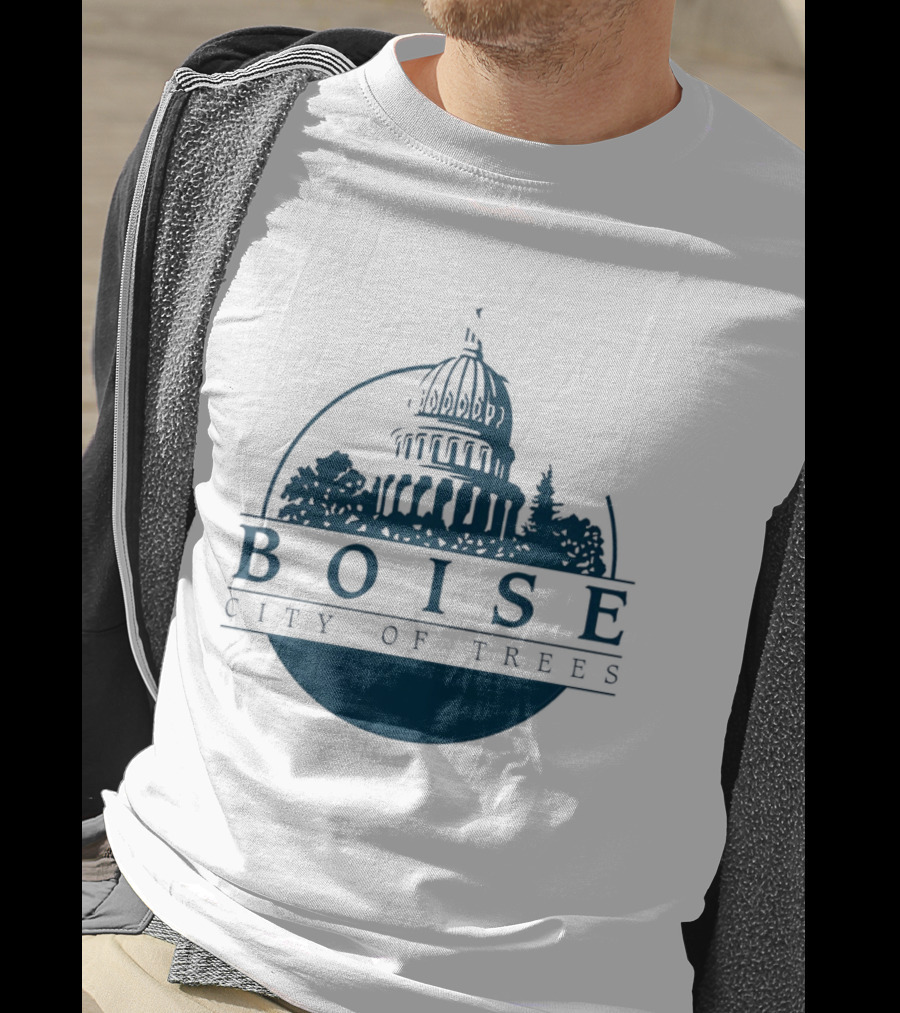 Boise City Of Trees Capitol Building Skyline T-Shirt