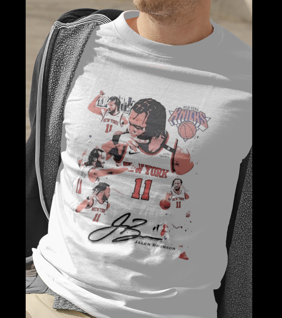 Jalen Brunson New York Knicks 11 NBA Basketball Signature Knicks T-Shirt