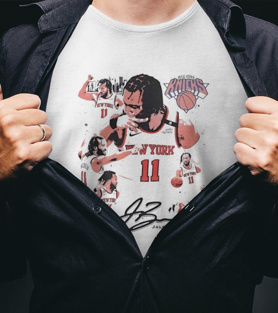 Jalen Brunson New York Knicks 11 NBA Basketball Signature Knicks T-Shirt