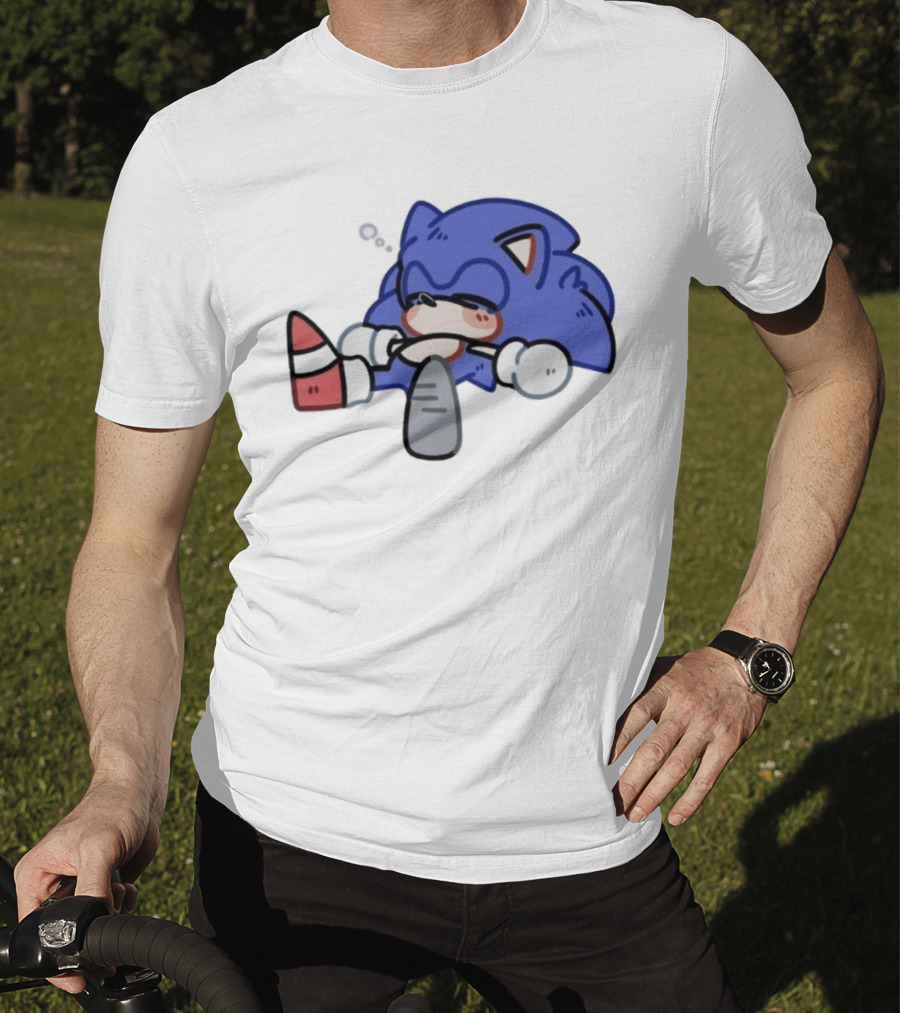 Chibi Sanic The Hedgehog Sleeping Kawaii 2026 T-Shirt