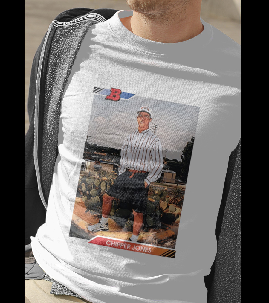 Chipper Jones Rookie Card Braves Baseball Legend T-Shirt