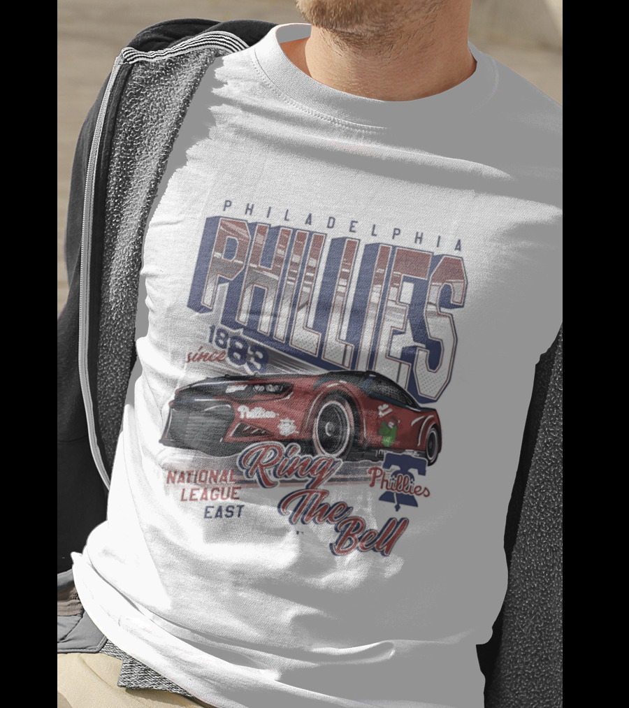 Philadelphia Phillies 1883 Racer Ring The Bell National League East T-Shirt