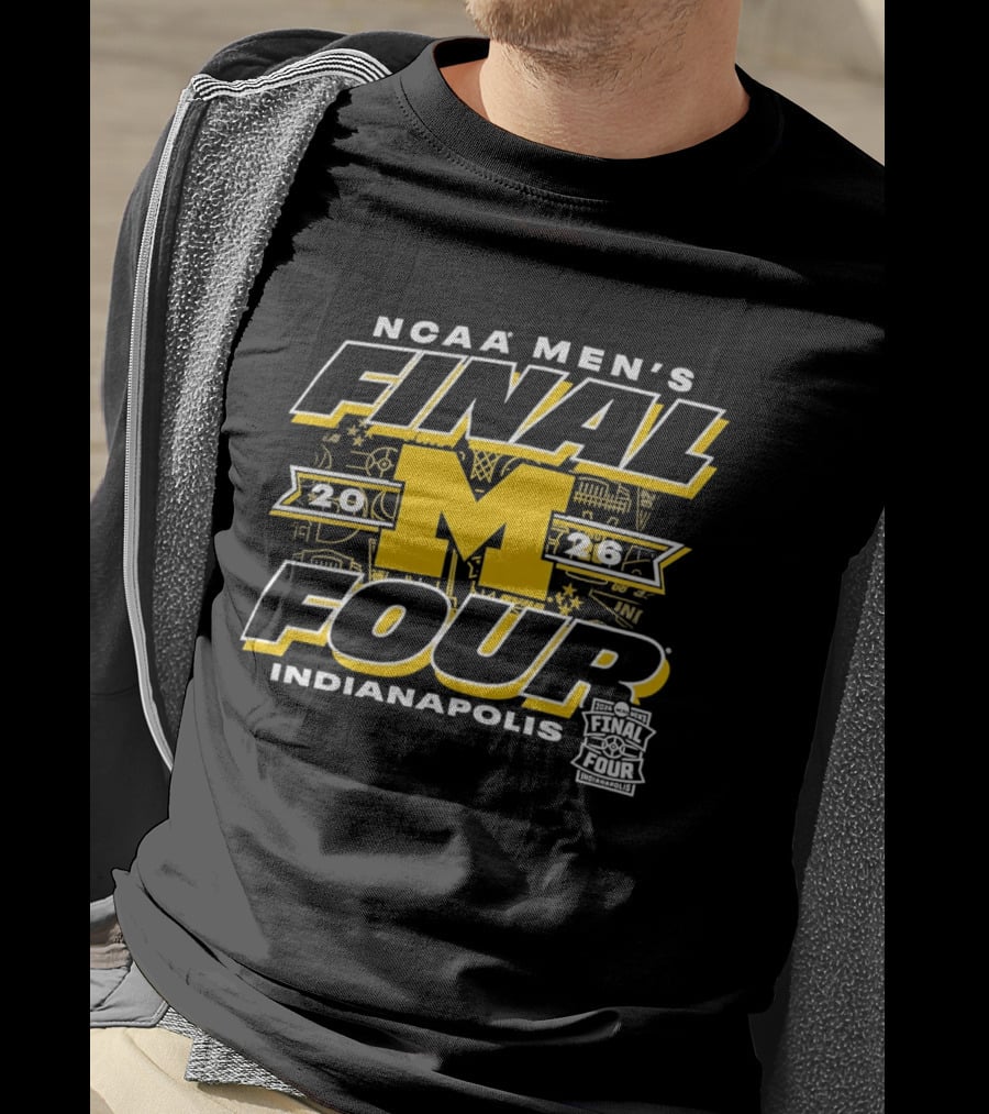 2026 NCAA Men's Final Four Michigan Wolverines Indianapolis T-Shirt
