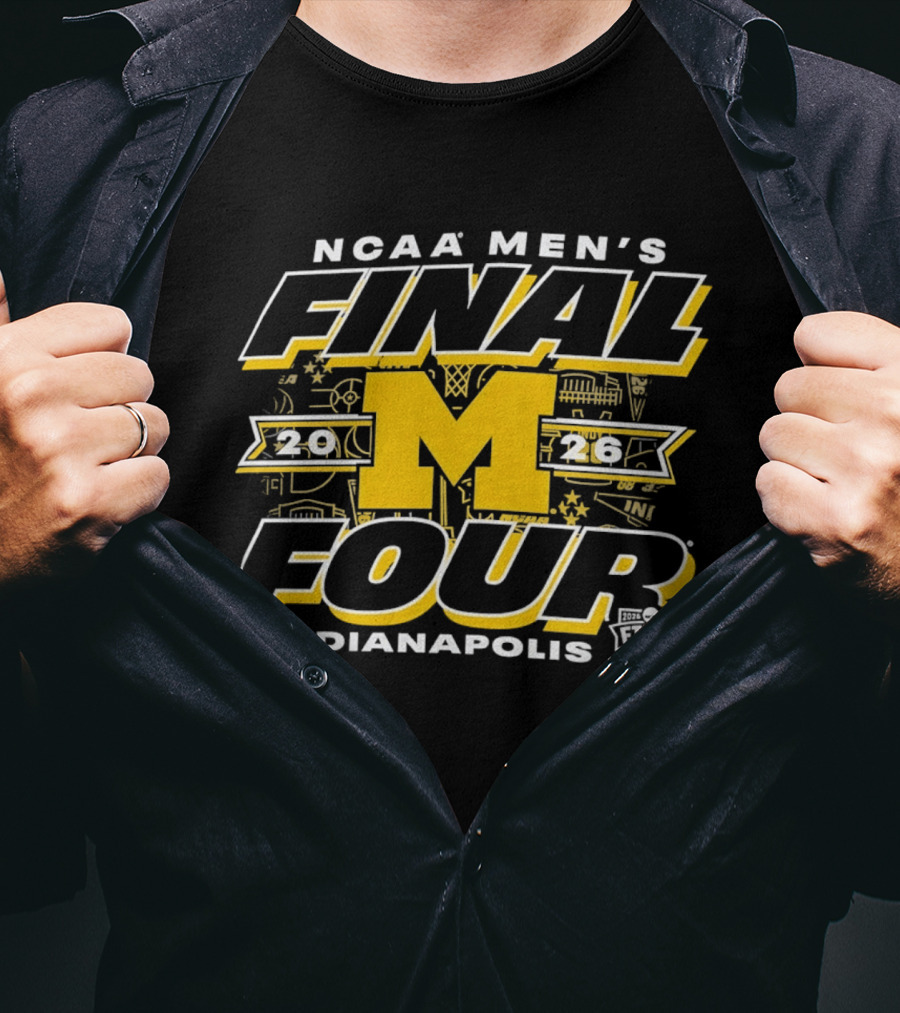 2026 NCAA Men's Final Four Michigan Wolverines Indianapolis T-Shirt