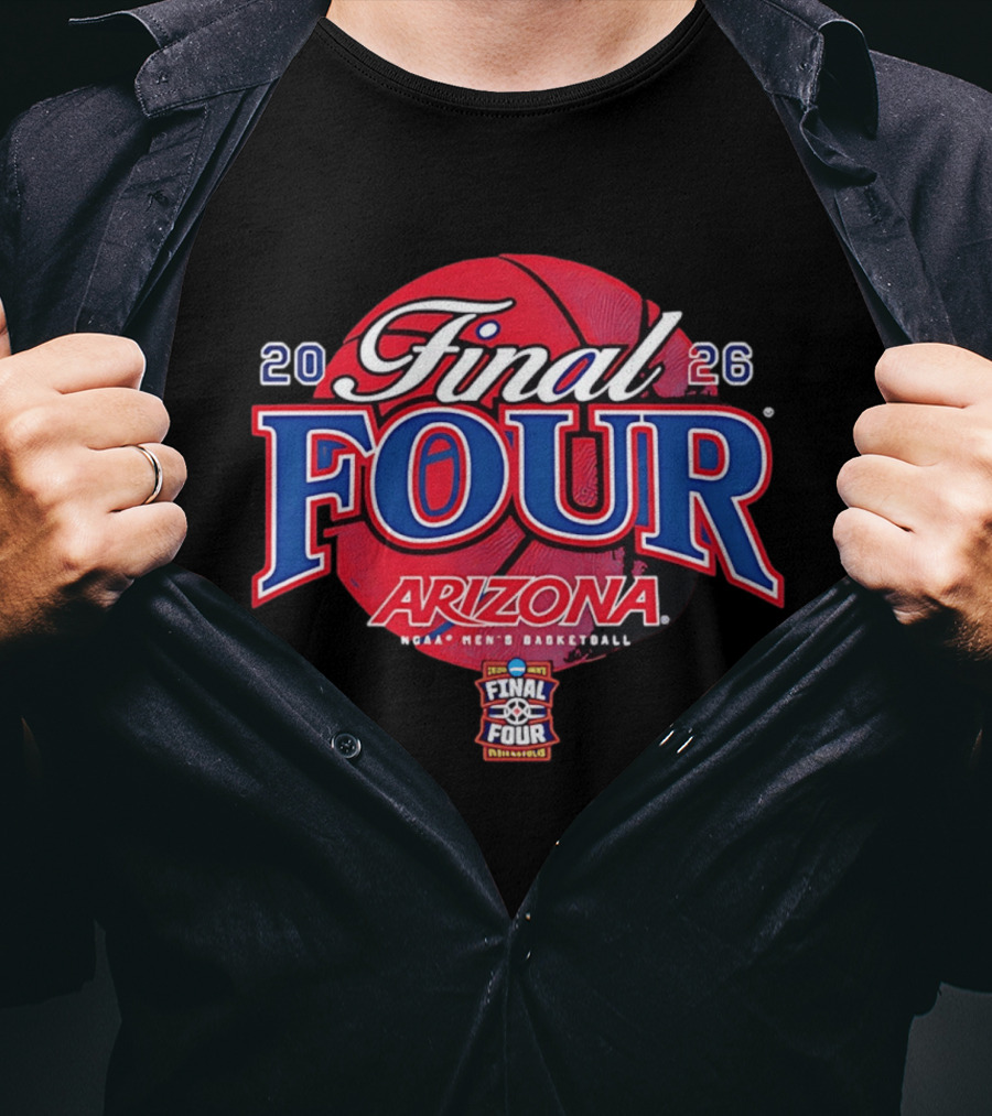 Arizona Wildcats NCAA Final Four 2026 Basketball Tournament T-Shirt
