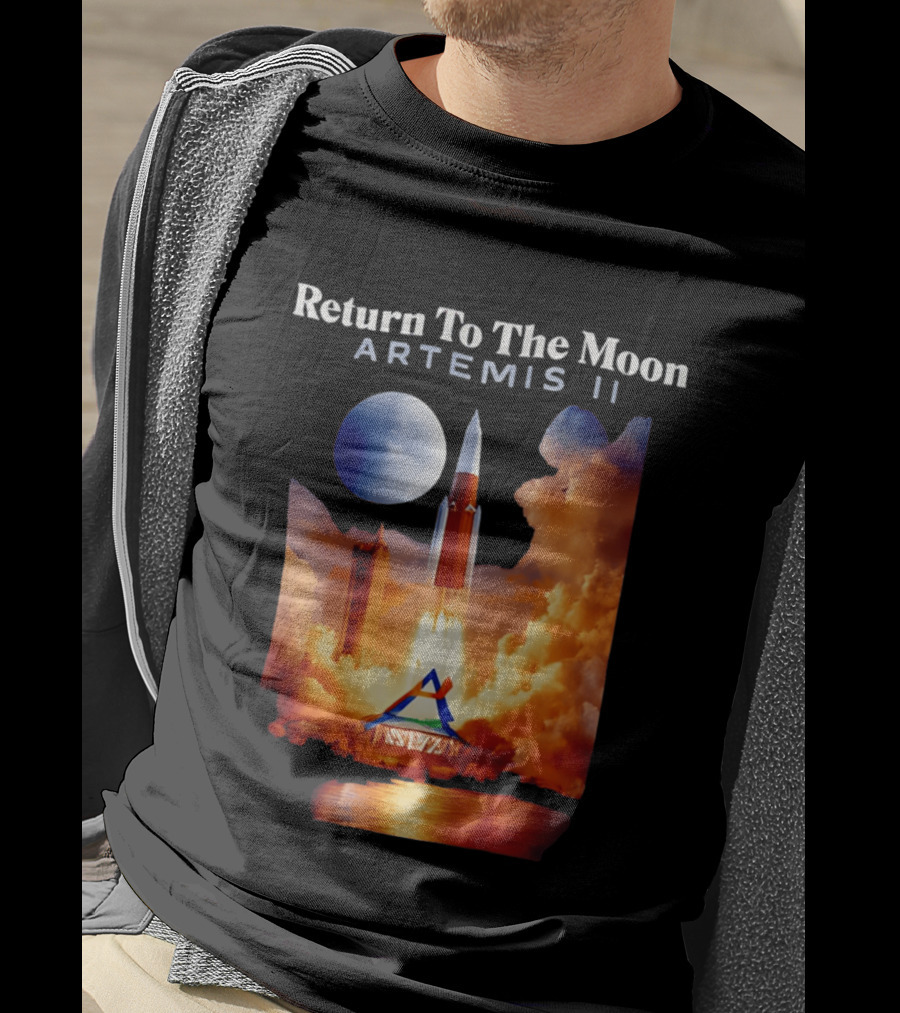 Artemis II Return To The Moon Rocket Launch NASA Mission T-Shirt