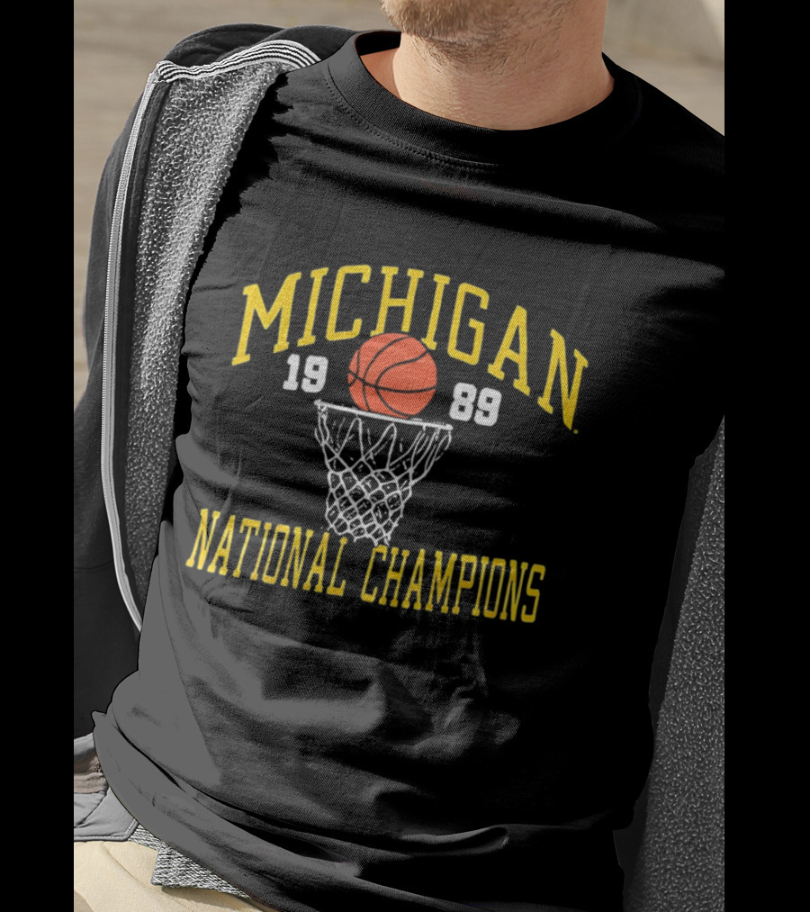 Michigan 1989 Basketball National Champions T-Shirt