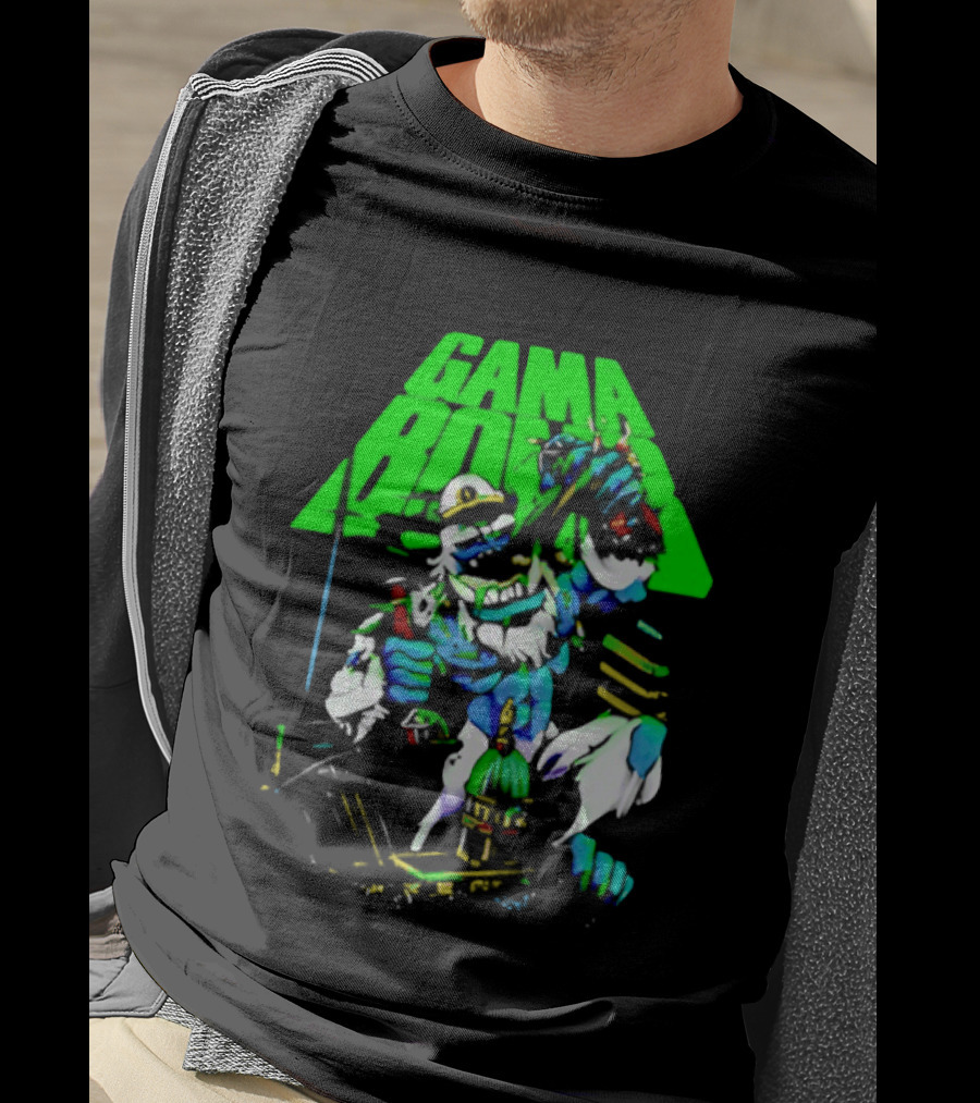 Gama Bomb Drink Up Skeleton Monster Cheers T-Shirt