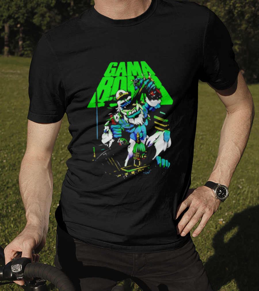 Gama Bomb Drink Up Skeleton Monster Cheers T-Shirt
