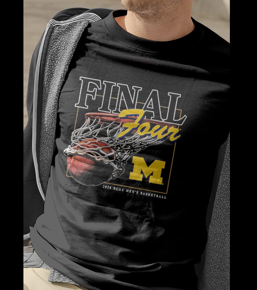 Final Four 2026 Michigan NCAA Men's Basketball March Madness T-Shirt