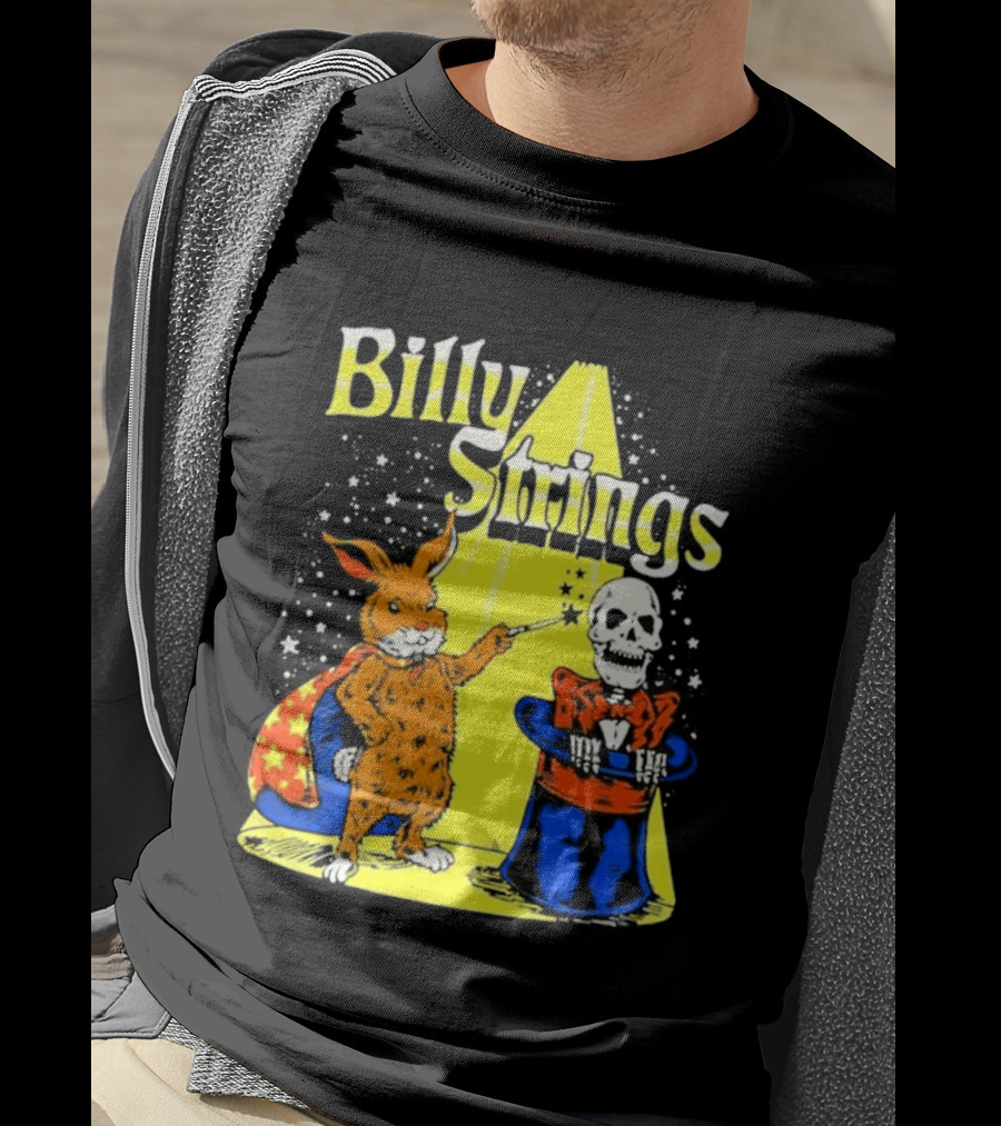 Billy Strings Rabbit Magician Skeleton Star Cape T-Shirt