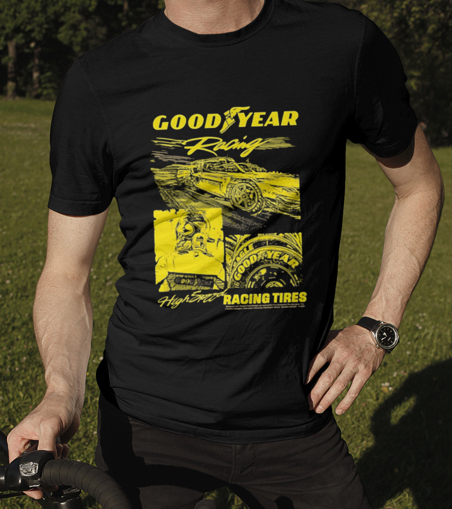 Goodyear Racing High Speed Racing Tires Panels T-Shirt