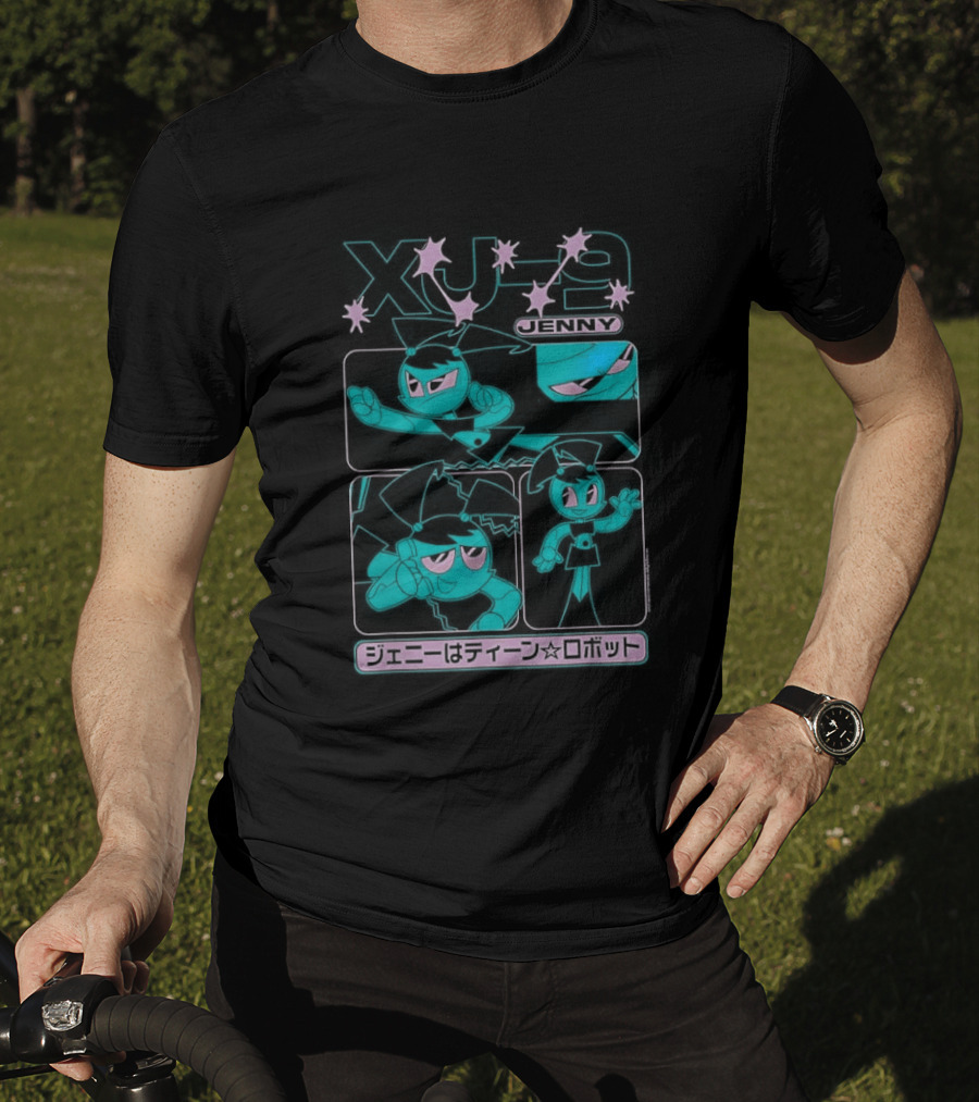 My Life As A Teenage Robot XJ 9 Kanji Retro Cartoon T-Shirt