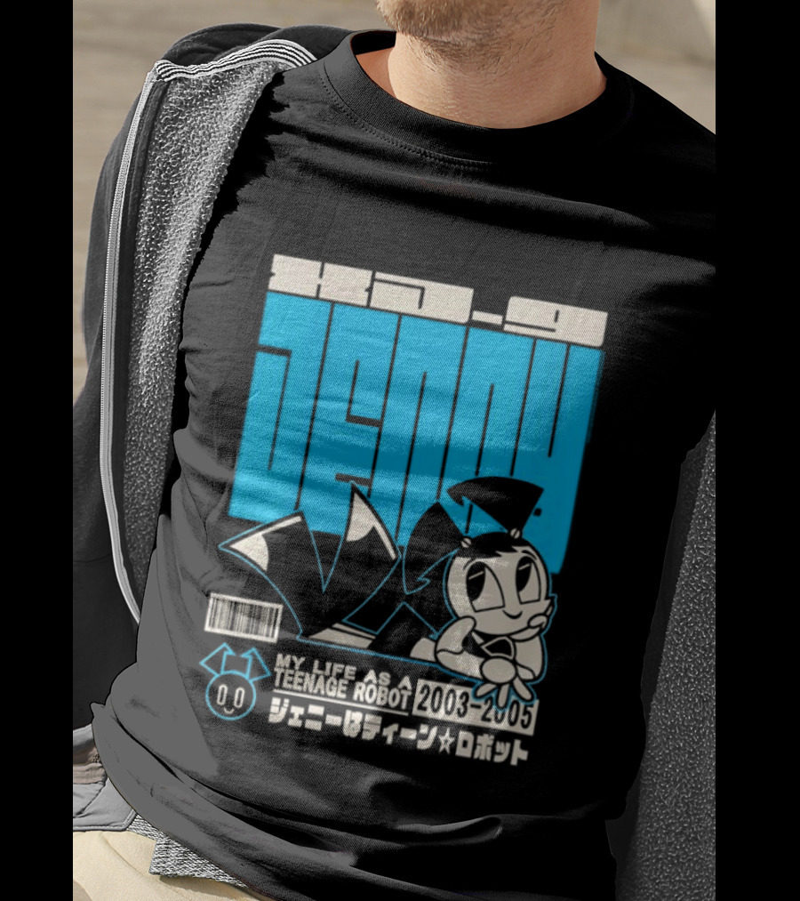 Jenny Kanji My Life As A Teenage Robot 2003 2005 Retro Manga Anime T-Shirt