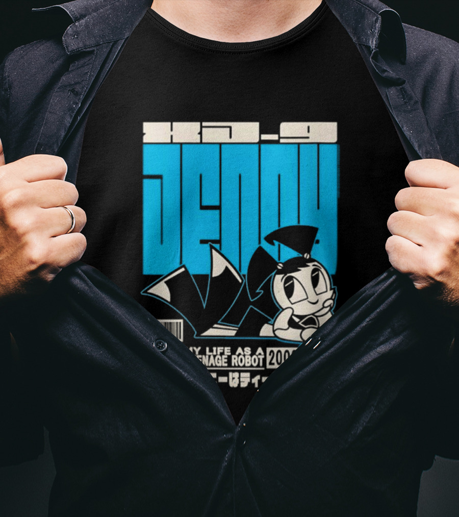 Jenny Kanji My Life As A Teenage Robot 2003 2005 Retro Manga Anime T-Shirt