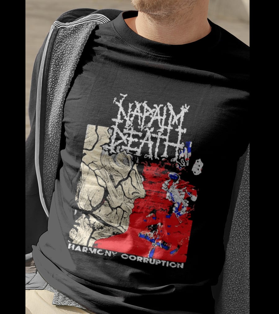 Napalm Death Harmony Corruption Abstract T-Shirt