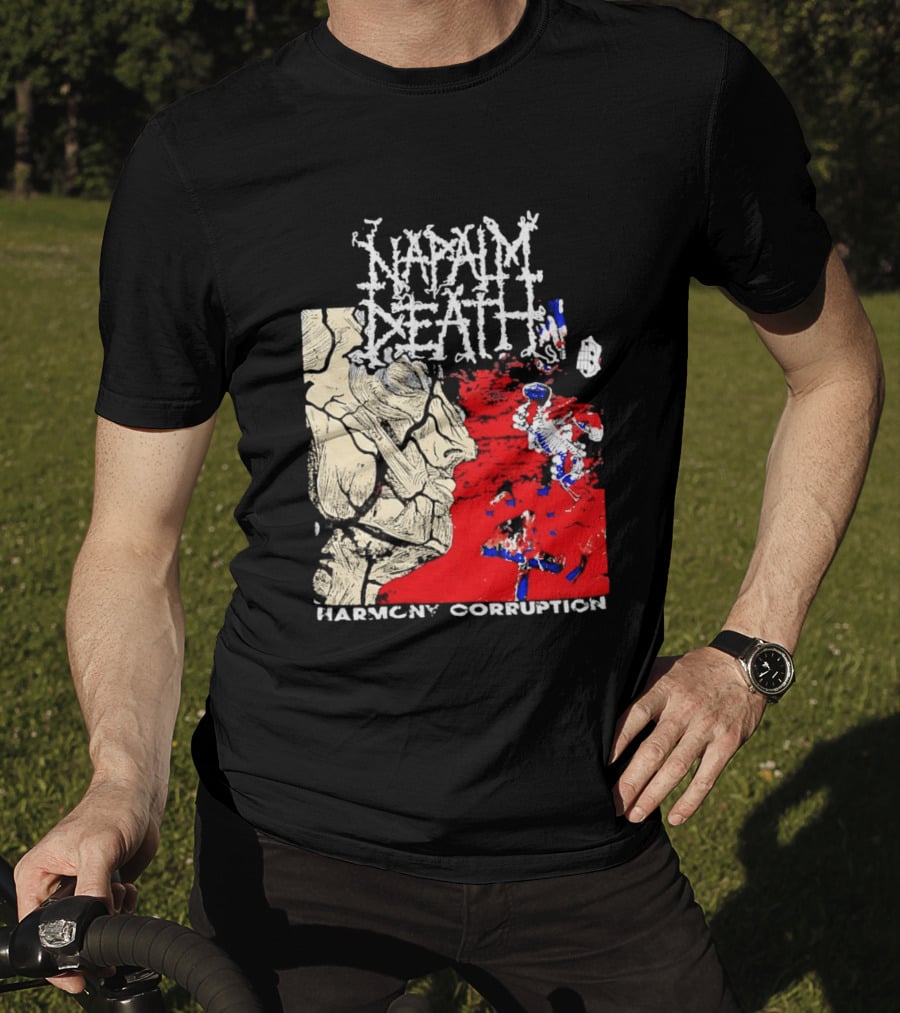 Napalm Death Harmony Corruption Abstract T-Shirt