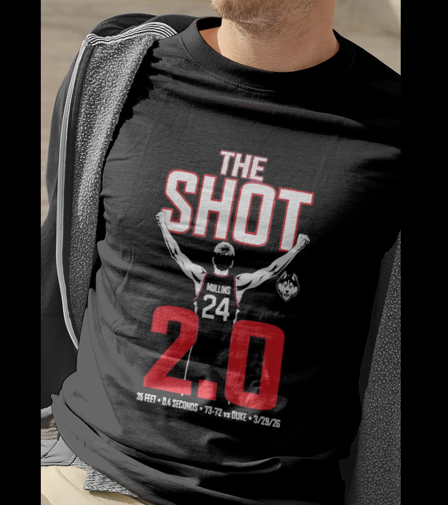 UConn Basketball Braylon Mullins The Shot 2.0 75 72 Vs Duke 3/24/22 T-Shirt