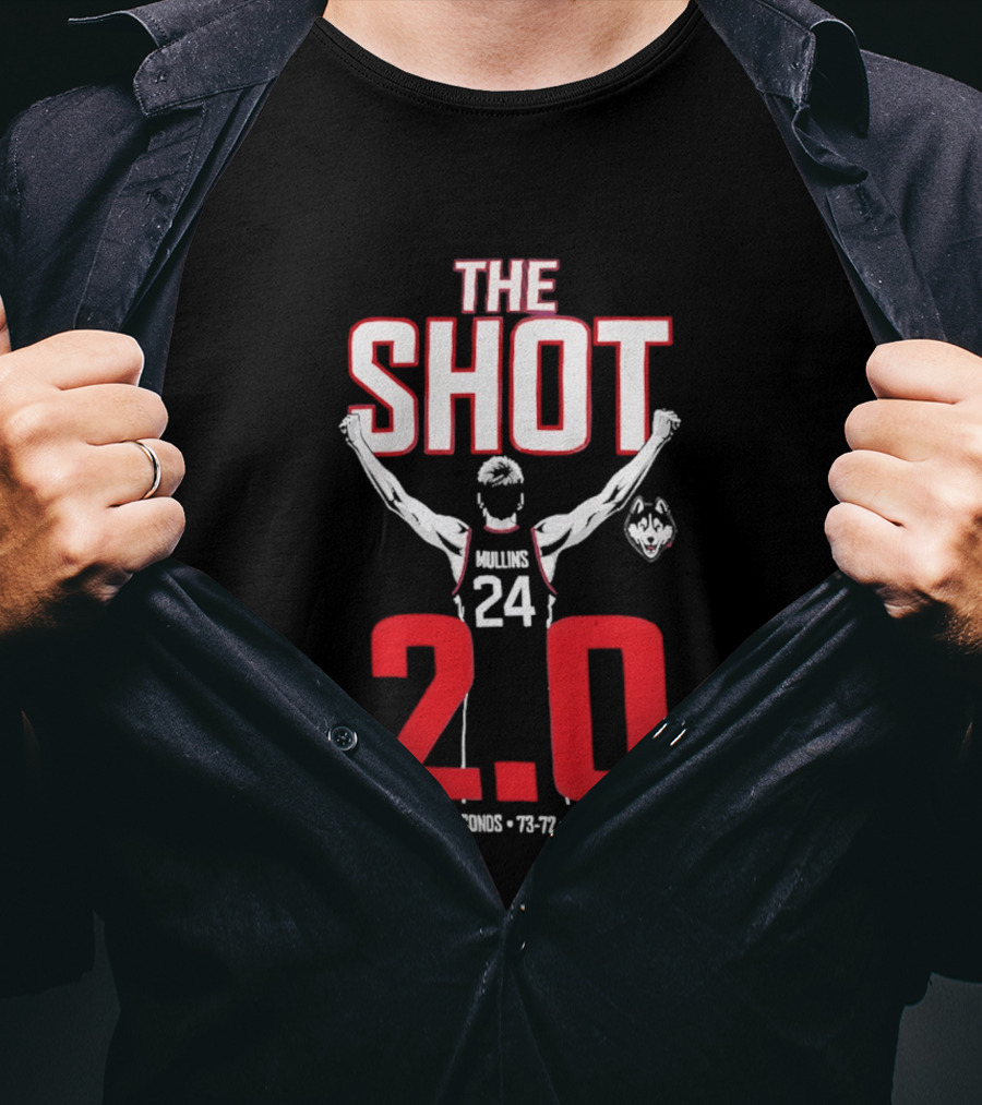 UConn Basketball Braylon Mullins The Shot 2.0 75 72 Vs Duke 3/24/22 T-Shirt