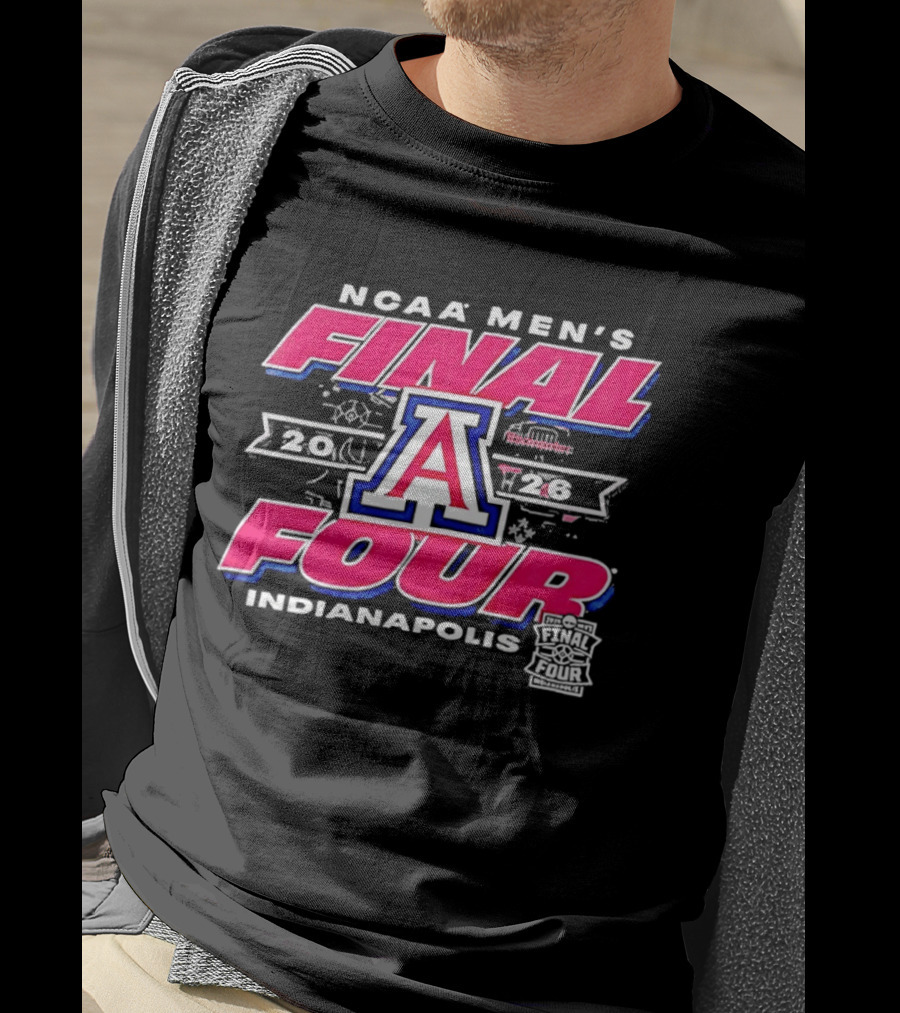 NCAA Men's Final Four Arizona Wildcats Indianapolis 2026 T-Shirt