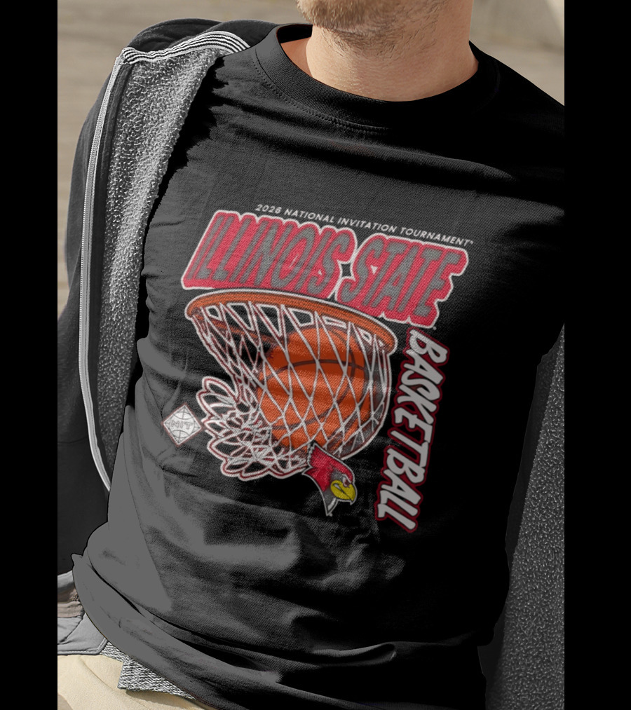 Illinois State Redbirds 2026 National Invitation Tournament Basketball T-Shirt