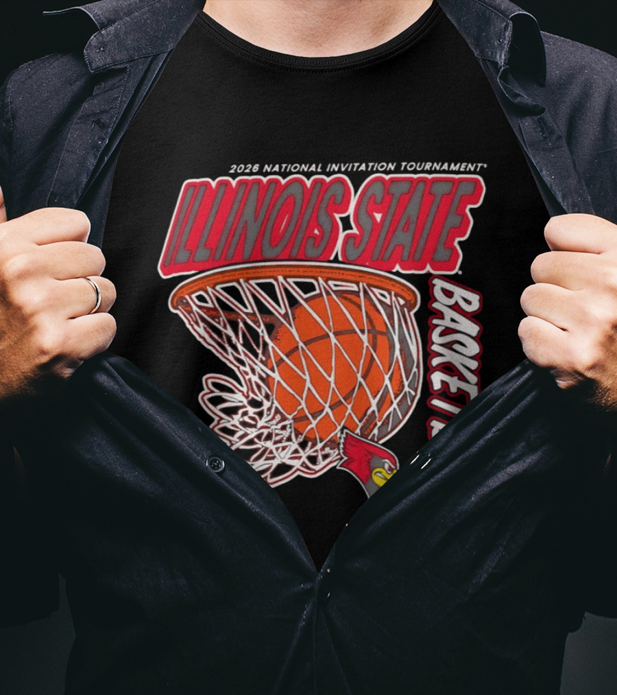 Illinois State Redbirds 2026 National Invitation Tournament Basketball T-Shirt