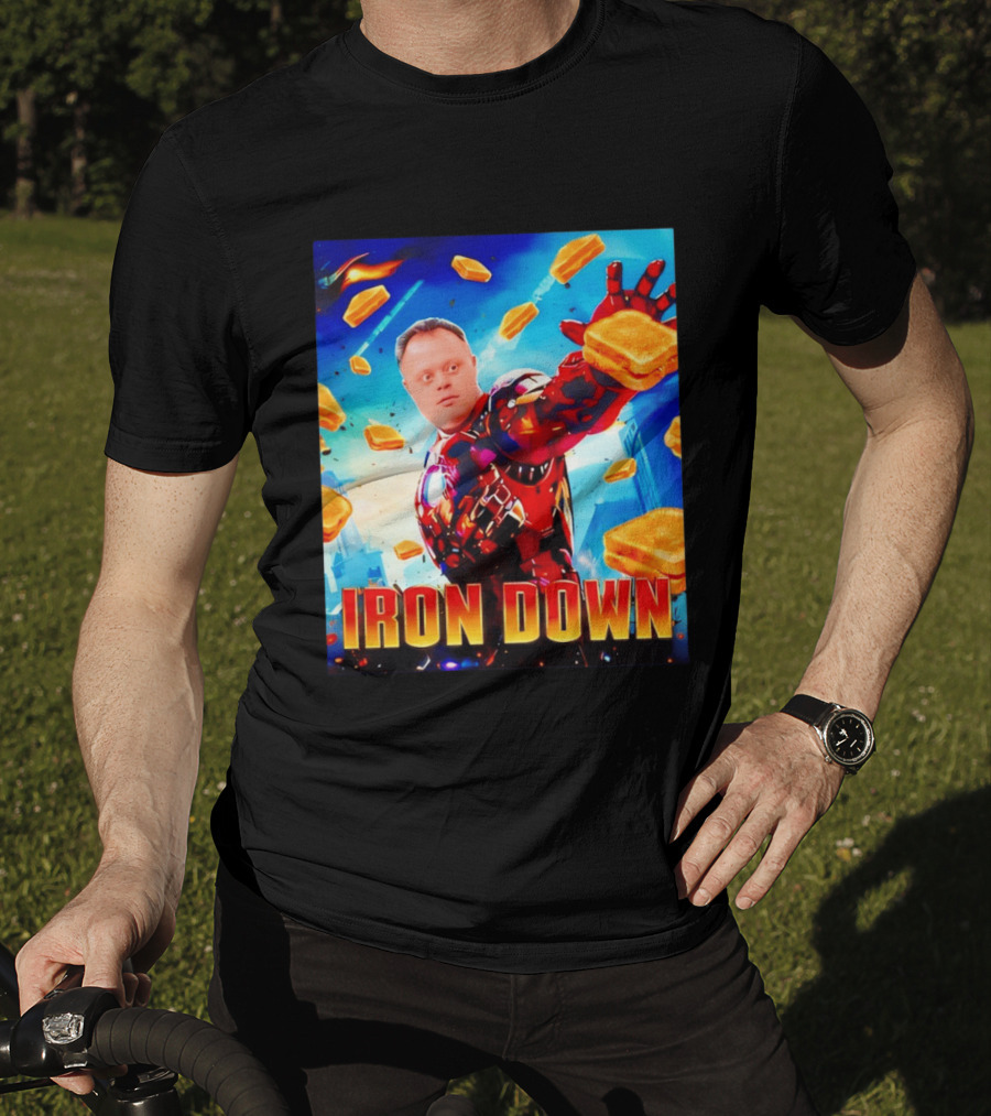 Iron Down Meme Toasted Hero Explosion T-Shirt