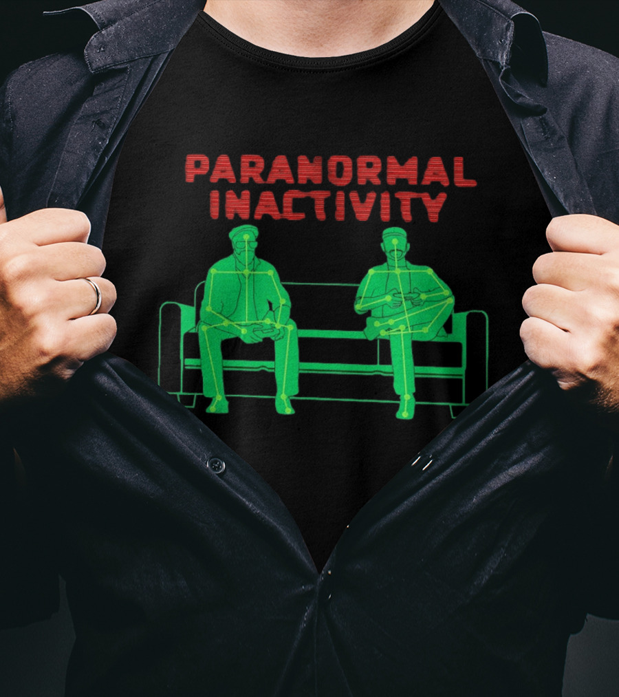 Paranormal Inactivity Gaming Couch Steve Gonsalves Dave Tango T-Shirt