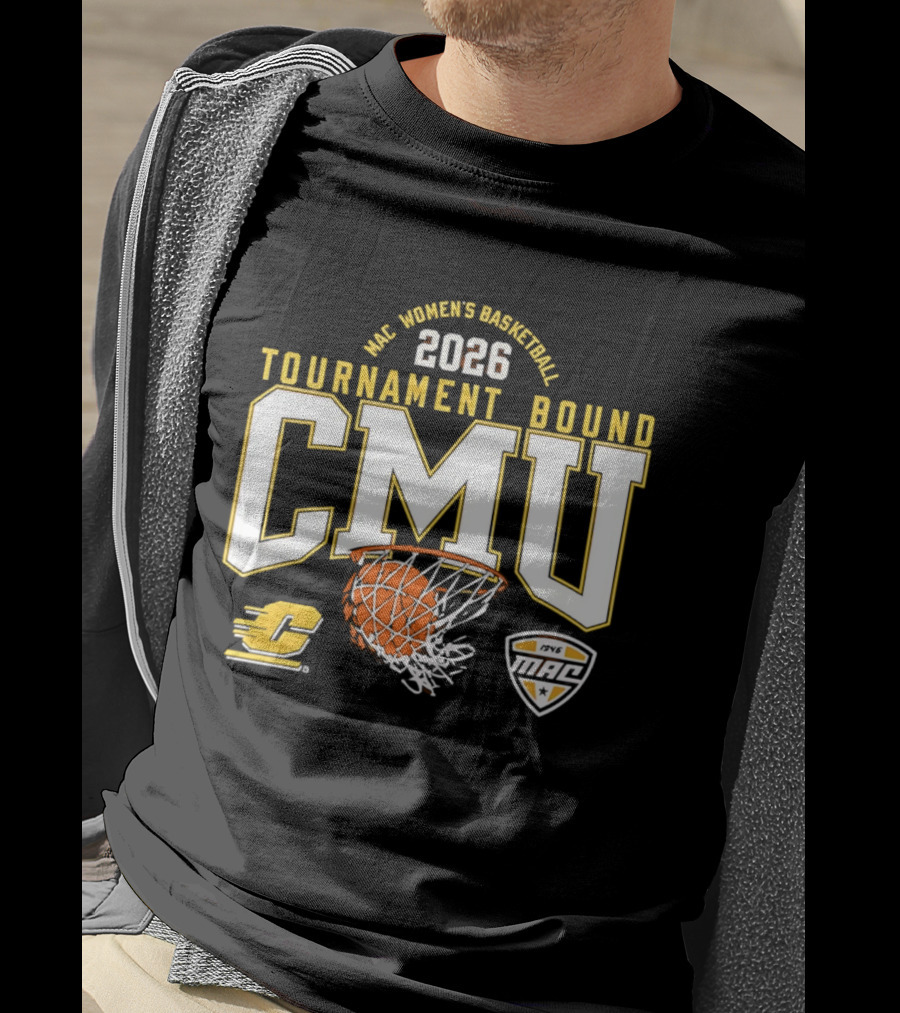MAC Women's Basketball 2026 Tournament Bound CMU T-Shirt