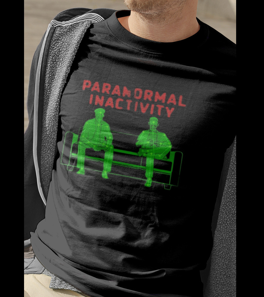 Paranormal Inactivity Ghostly Figures On Bench T-Shirt