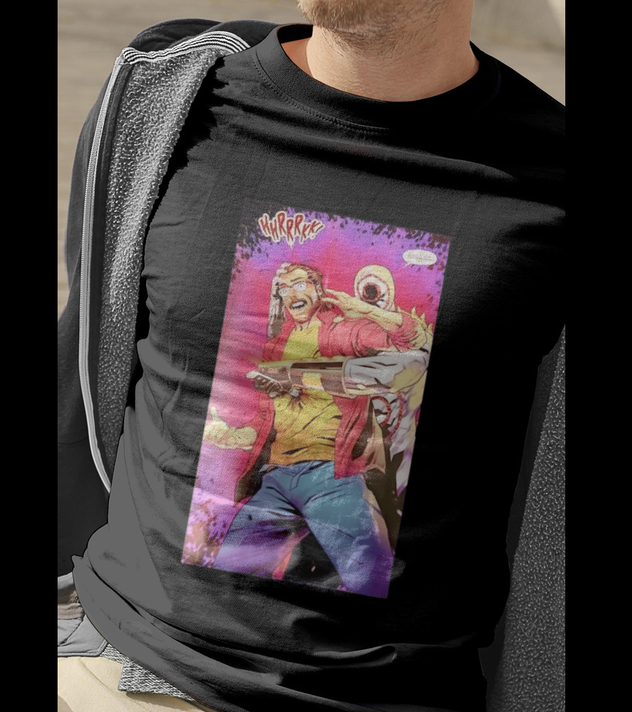 Hirrrkk Paul Rabin Spider Man Marvel Comic Action Panel T-Shirt