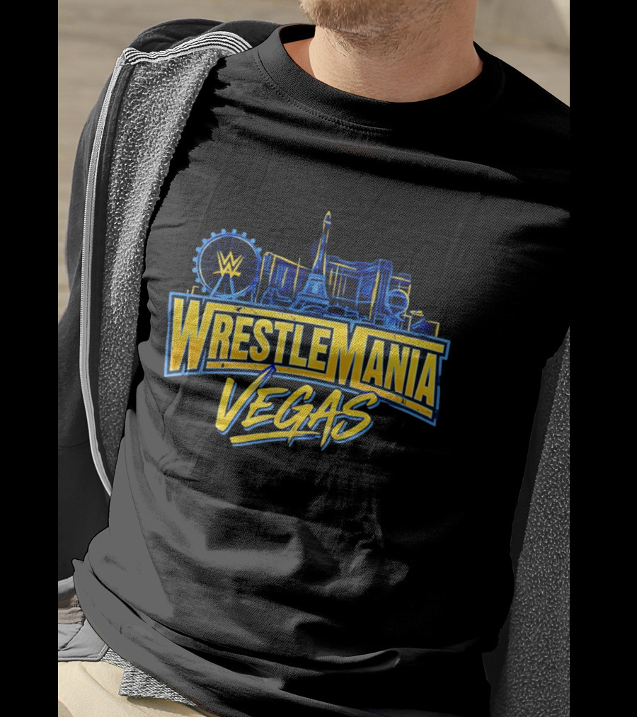 Cody Rhodes WrestleMania Las Vegas WWE Skyline 42 T-Shirt
