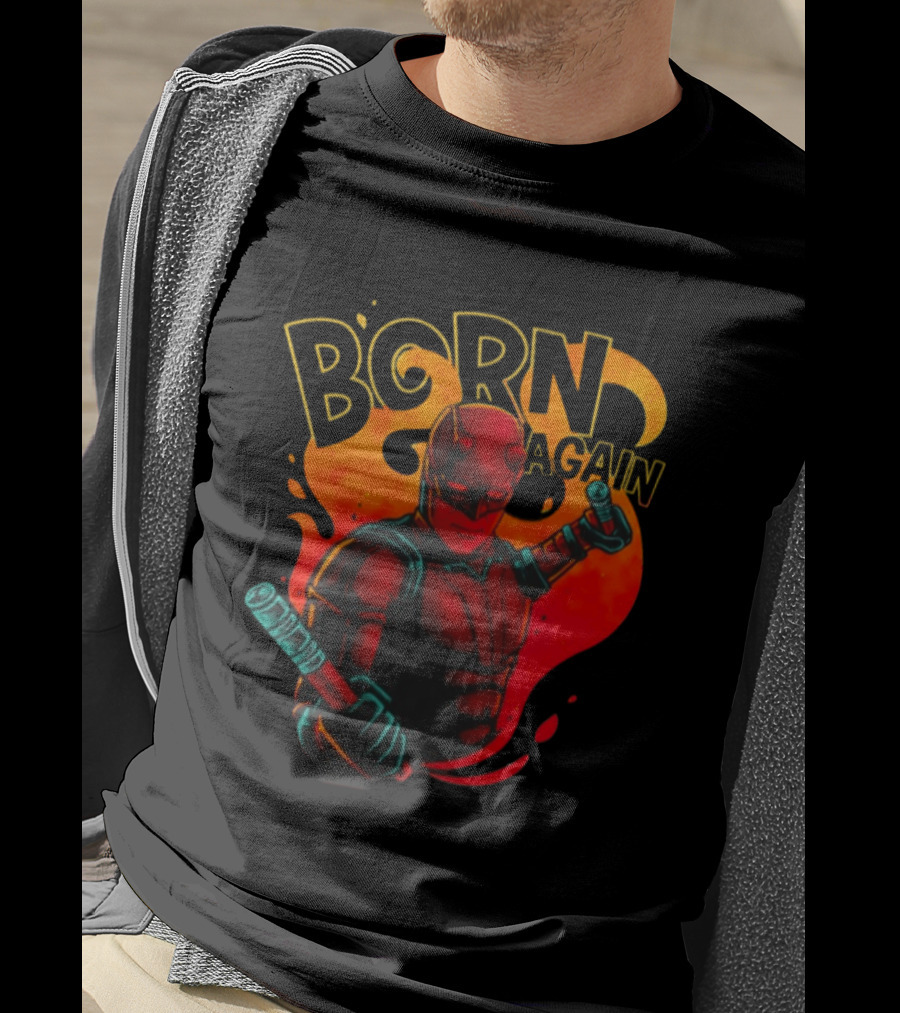 Born Again Daredevil Fiery Resurrection T-Shirt