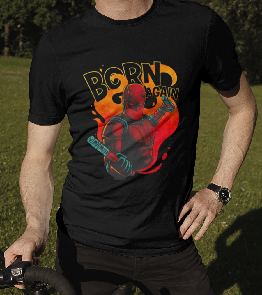 Born Again Daredevil Fiery Resurrection T-Shirt
