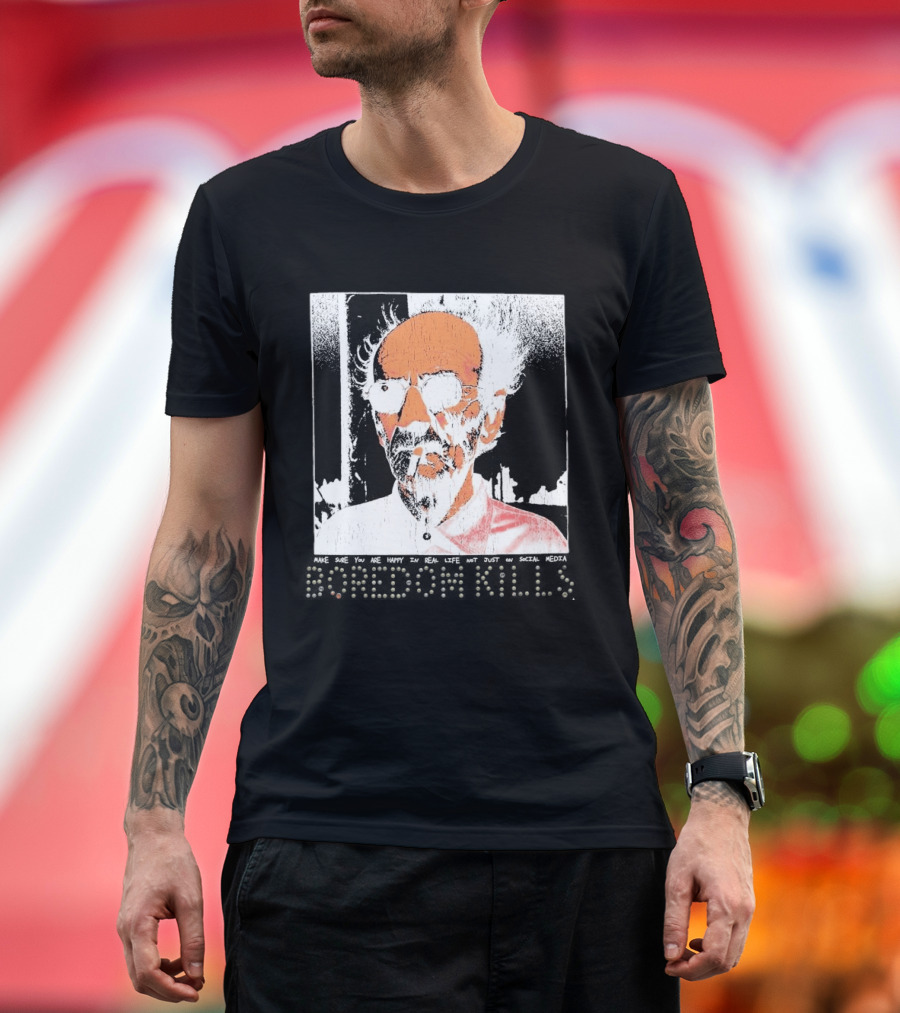 Make Sure You Are Happy In Real Life Andy Warhol Teacher T-Shirt