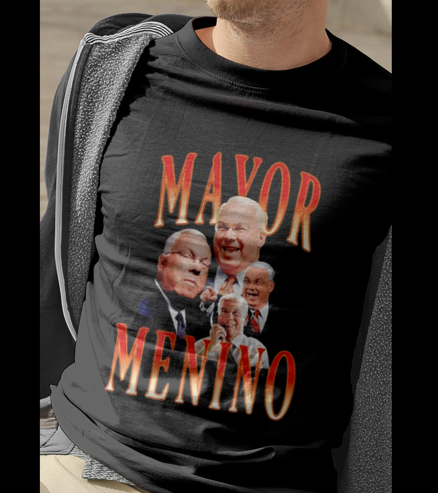 Mayor Menino Collage Of Smiling Expressions T-Shirt