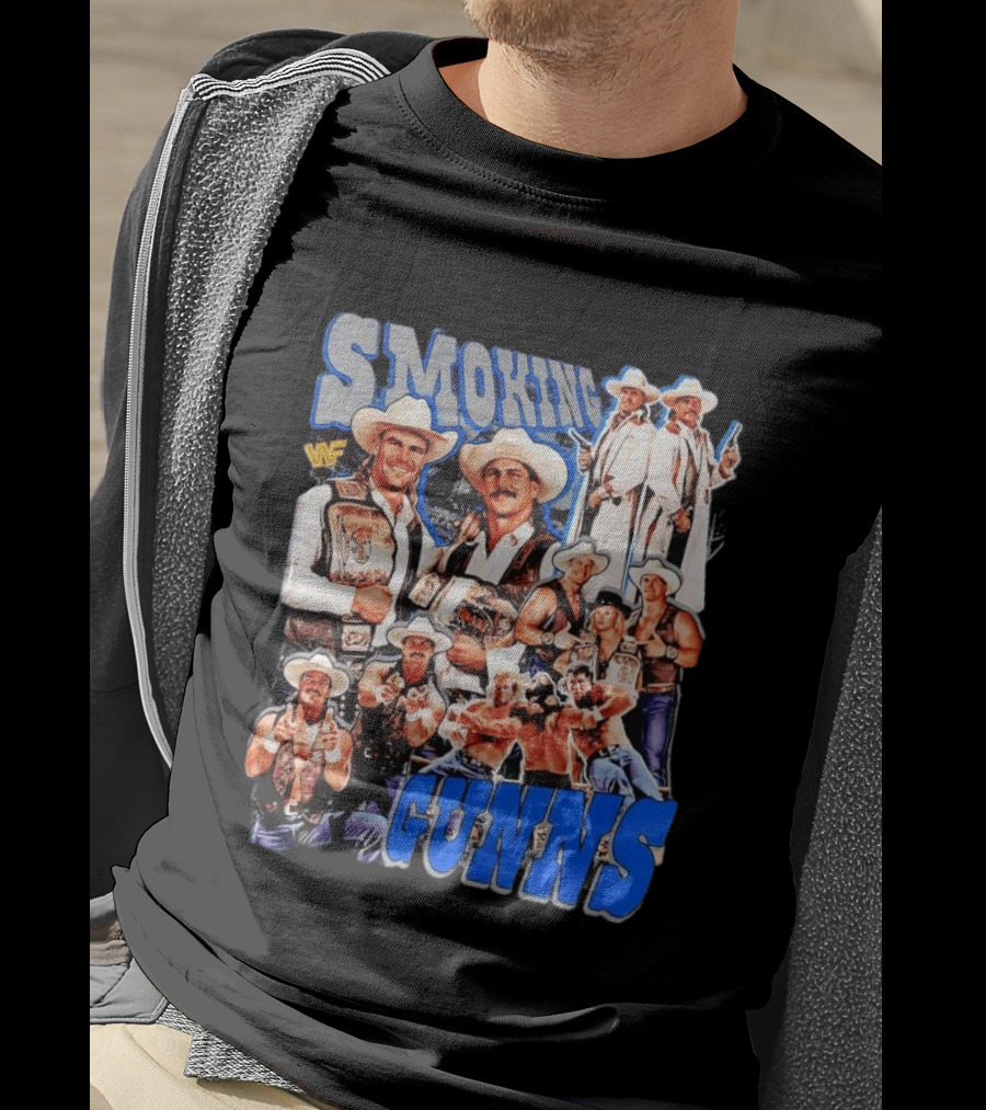 Smoking Guns Bart Gunn And Billy Gunn WWF Cowboys Champions T-Shirt