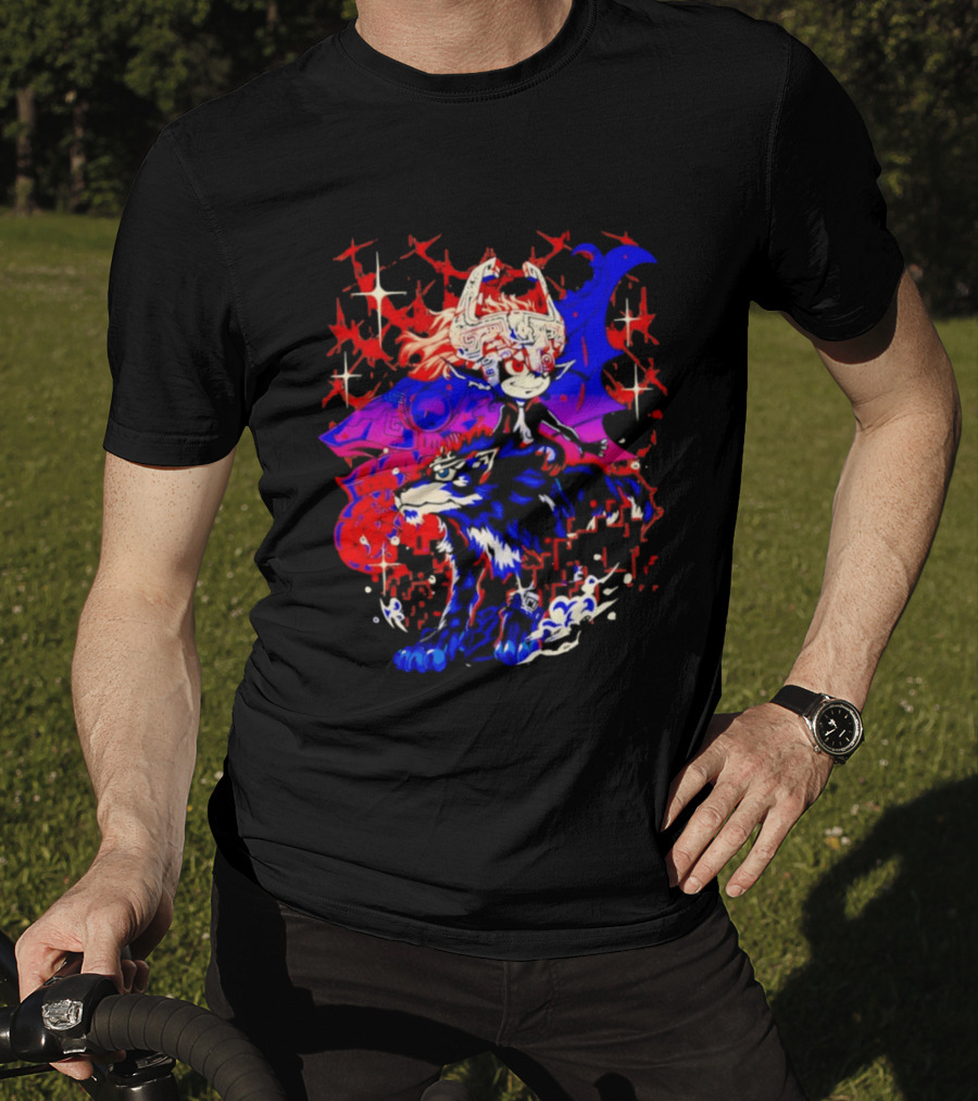 The Legend Of Zelda Twilight Princess Towards The Light Midna And Wolf Link Dual Form T-Shirt