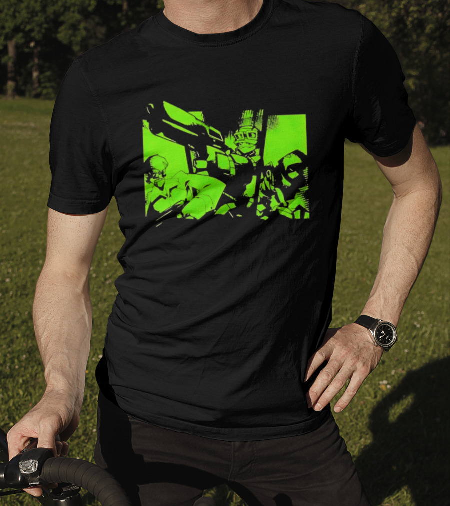 TimeSplitters Green Video Game Characters Neon T-Shirt