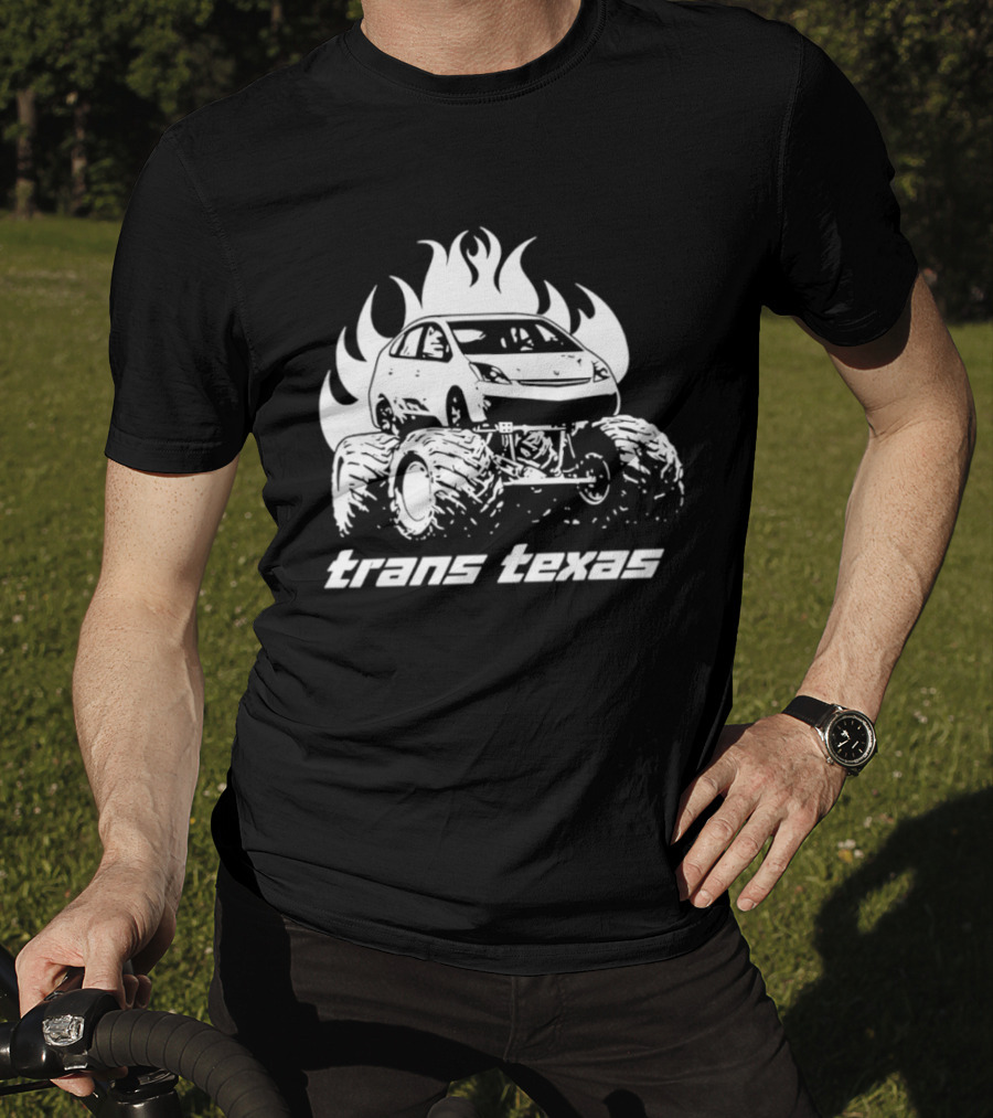 Trans Texas Monster Truck Fiery Off Road Power T-Shirt