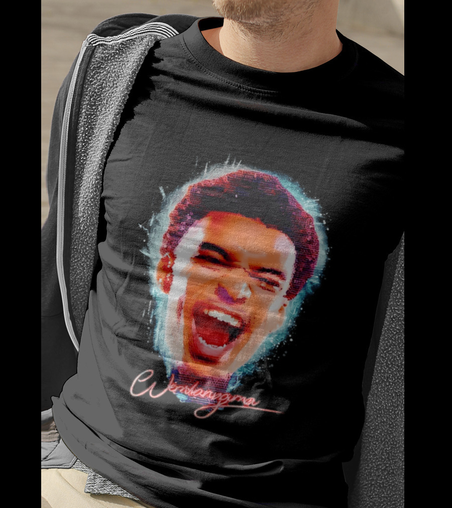 Wembanyama Spurs Basketball 2026 Big Head T-Shirt