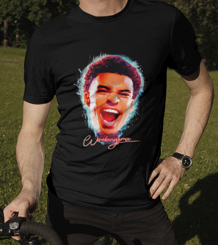 Wembanyama Spurs Basketball 2026 Big Head T-Shirt