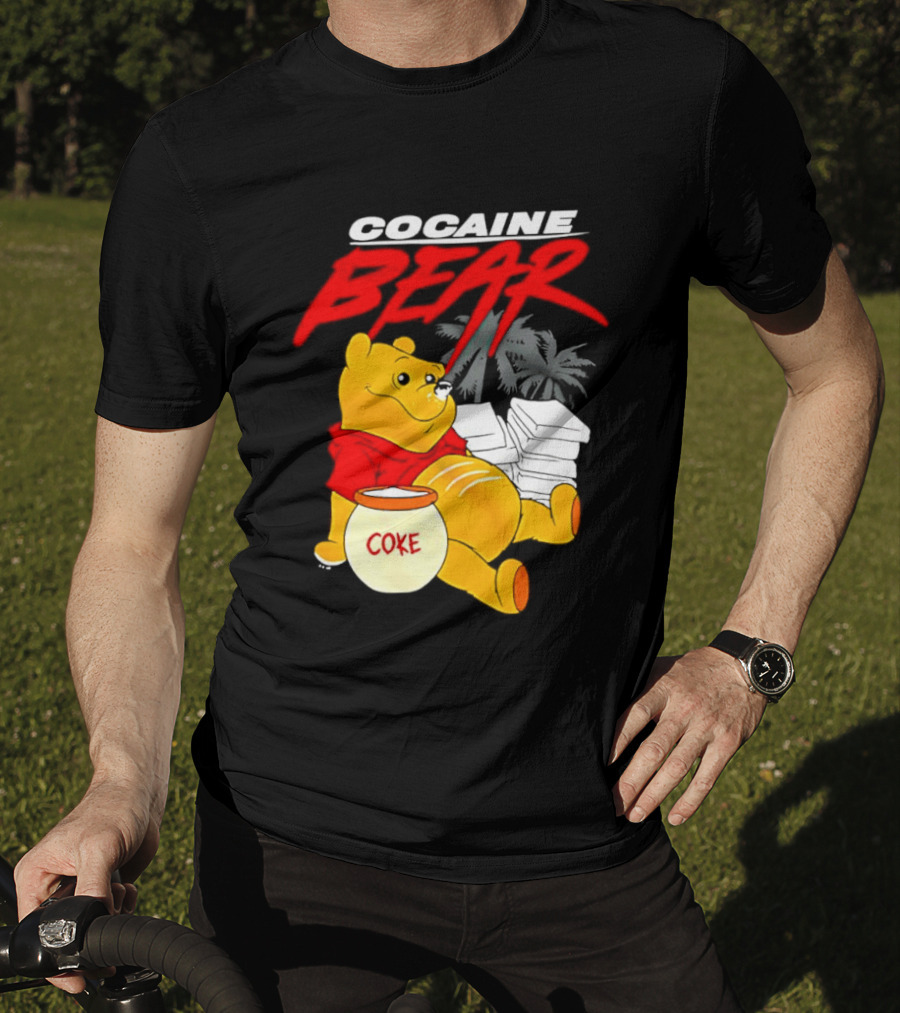 Winnie The Pooh Cocaine Bear Coke Honey Pot T-Shirt