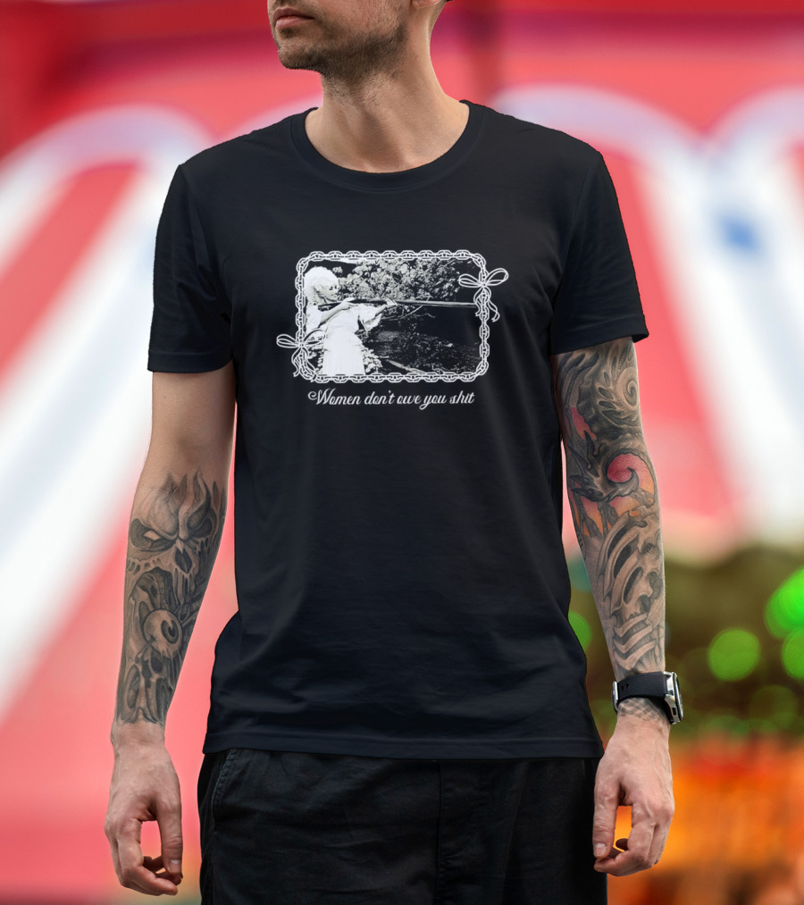 Women Don't Owe You Shit Feminist Message Retro Cottagecore Aesthetic T-Shirt