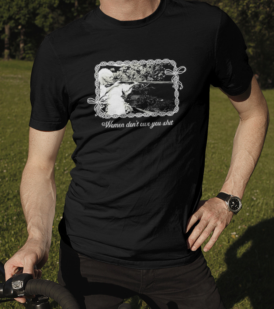 Women Don't Owe You Shit Feminist Message Retro Cottagecore Aesthetic T-Shirt