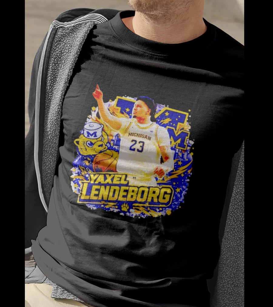 Yaxel Lendeborg Michigan Wolverines Basketball Player 23 Fans Collection T-Shirt
