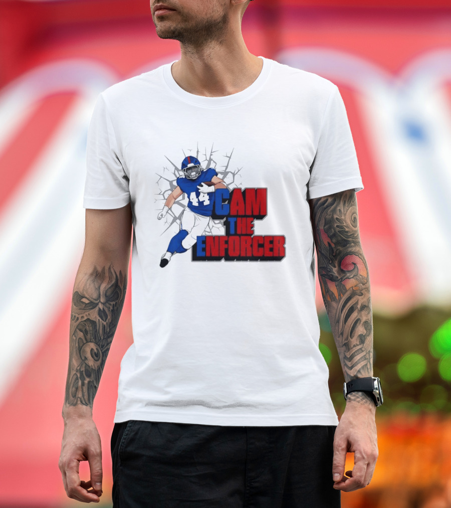 Cam The Enforcer New York Giants Football Player T-Shirt