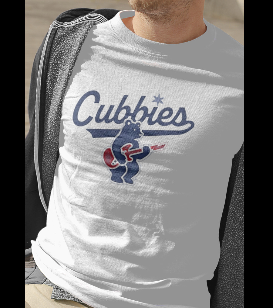 Cubbies Electric Bear Red Guitar Star T-Shirt