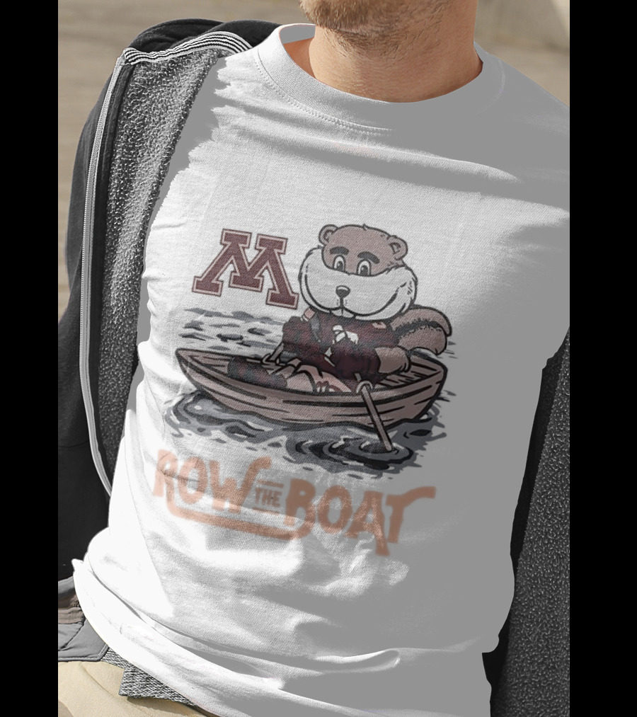 Minnesota Golden Gophers Goldy Gopher Row The Boat M T-Shirt